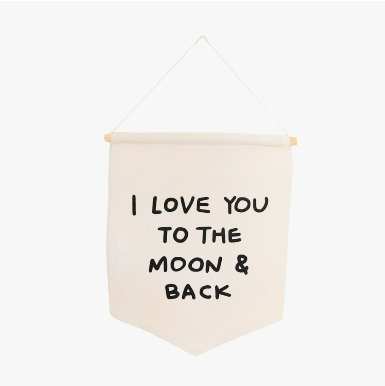 Imani Collective Décor "I love you to the moon and back" Hang Sign by Imani Collective  "Give Thanks" Organic Canvas Hang Sign | Fall/Autumn Decor for Kids