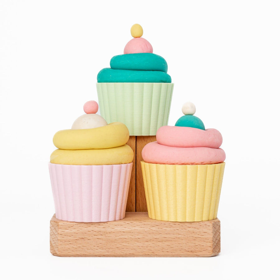 Kinfolk Pantry Sensory Play Cupcake Eco Mould (Set of 3)