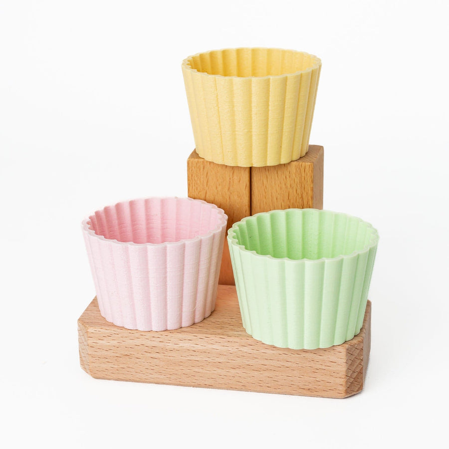 Kinfolk Pantry Sensory Play Cupcake Eco Mould (Set of 3)