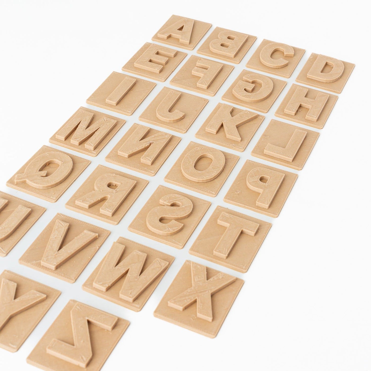 Kinfolk Pantry Sensory Play Uppercase Alphabet Eco Stamp Set