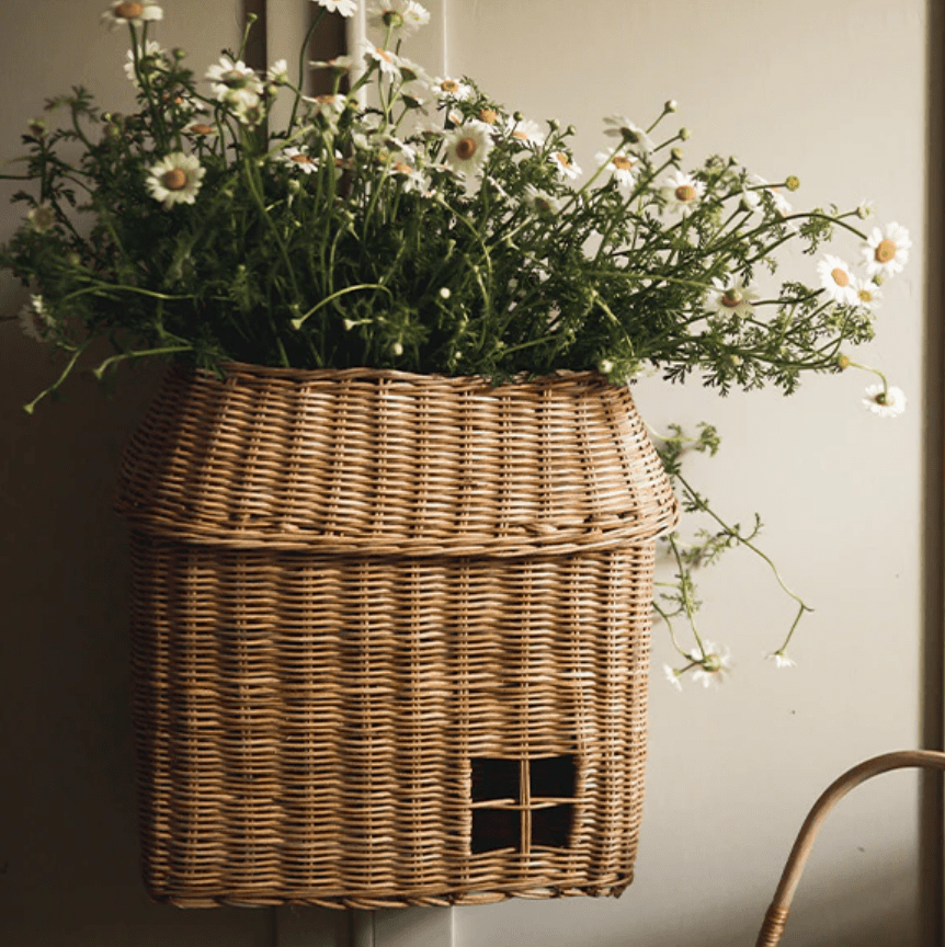 Olli Ella Rattan Rattan Hanging Hutch (Natural) by Olli Ella Handmade Rattan Bag - Versatile & Sustainable Kids' Accessory | The Playful Peacock