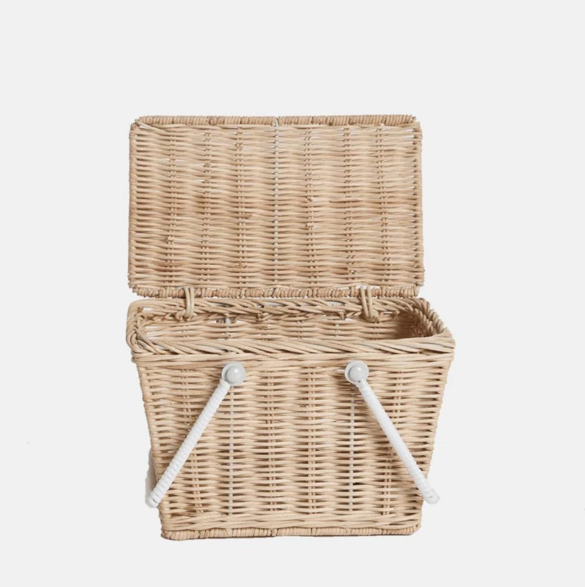 Olli Ella Rattan Rattan Piki Basket (Straw) by Olli Ella Handmade Rattan Piki Basket - Straw I Children's Rattan Room Decor