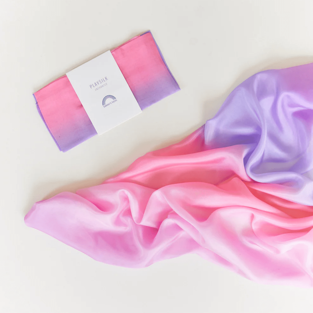 Enchanted Play Silk (Blossom) by Sarah's Silks The Playful Peacock