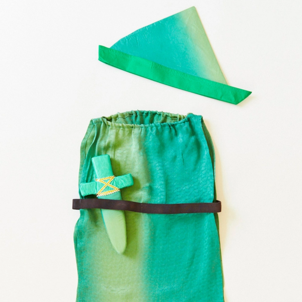 Sarah's Silks Dress Up Play Peter Pan Dress-up Set by Sarah's Silks 100% Silk Fairy Dress in Pink | Magical Costume for Kids
