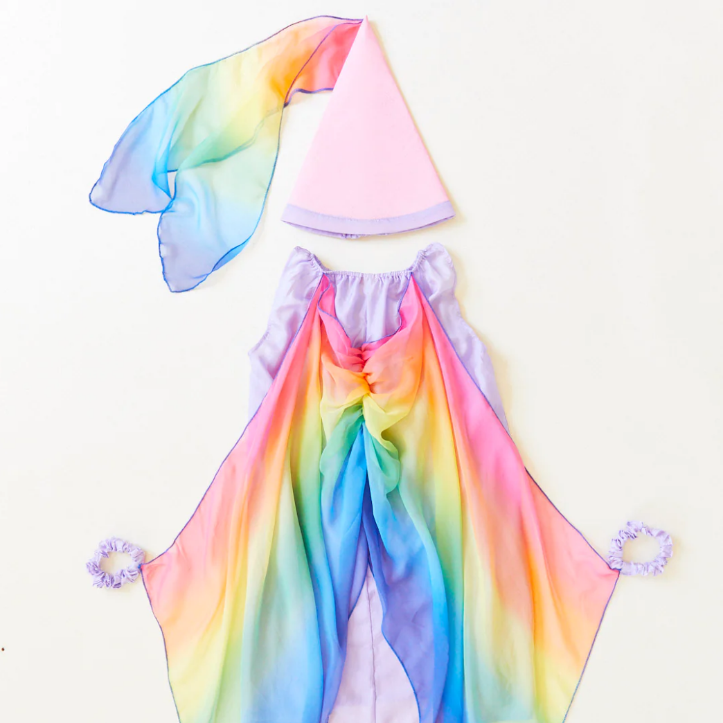 Sarah's Silks Dress Up Play Sarah's Silks Dress-up Fairy Dress (Purple) 100% Silk Dress-up Fairy Dress in Purple I Fairy Costume for Kids