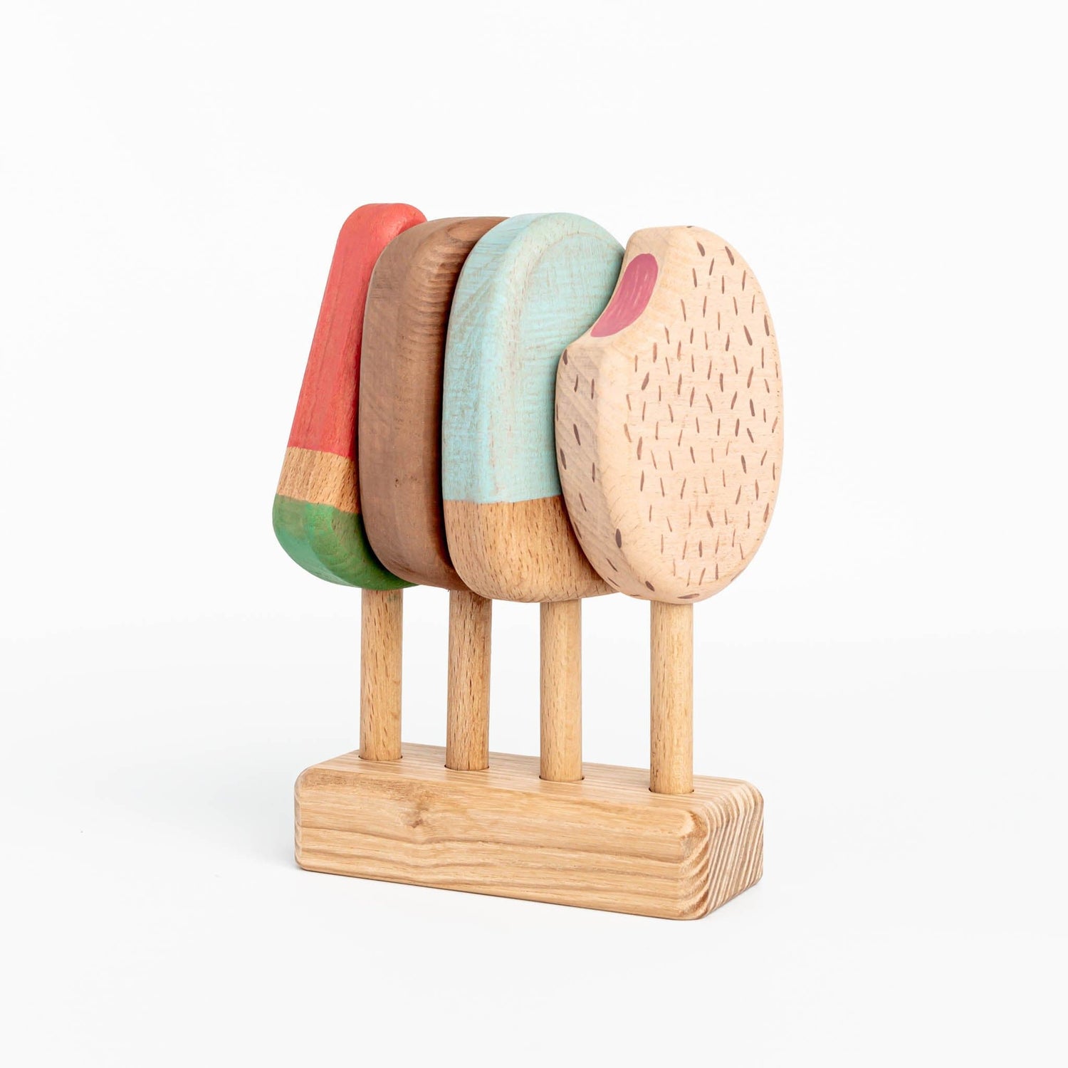 4OurBaby Wooden Toys Handmade Wooden Ice Cream Set