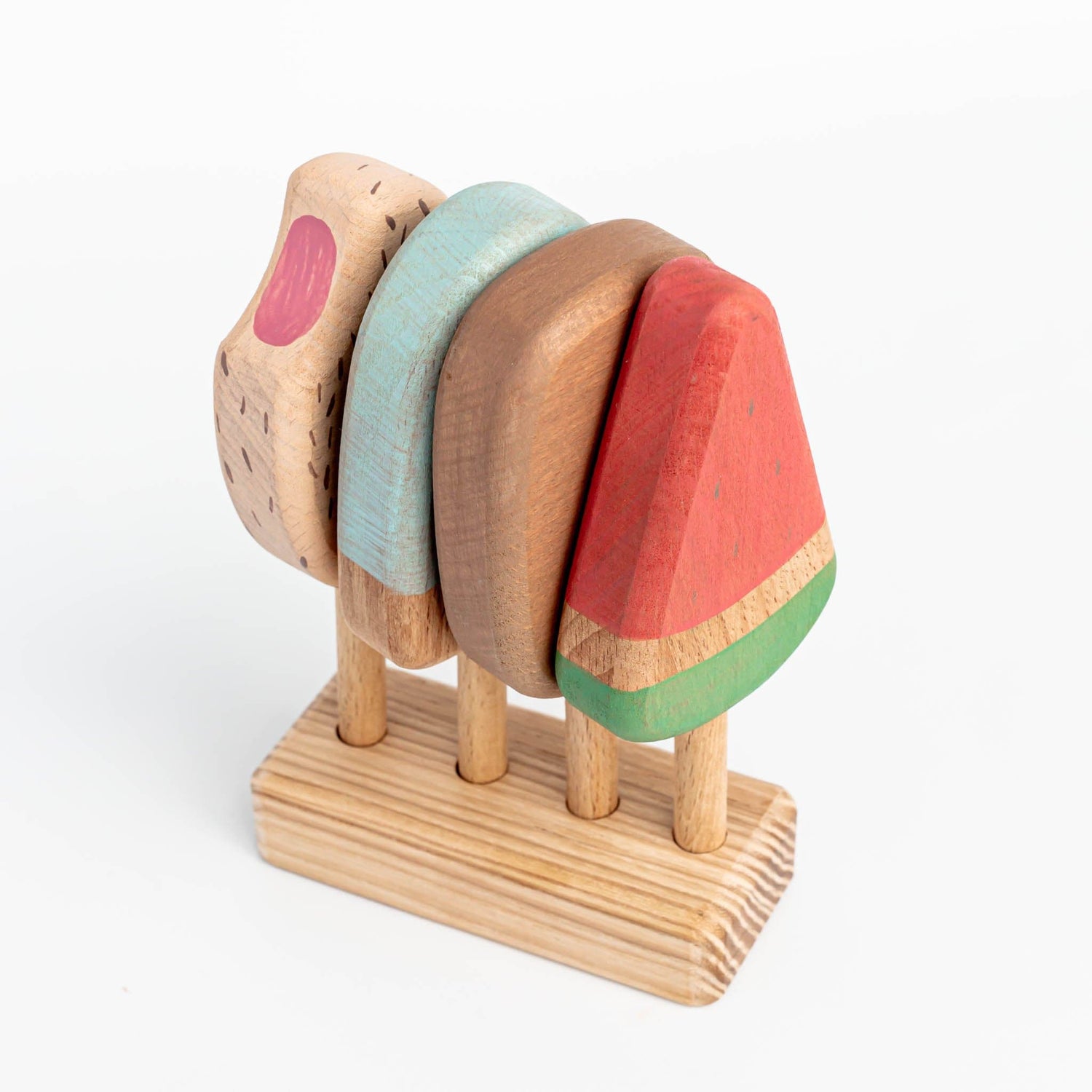 4OurBaby Wooden Toys Handmade Wooden Ice Cream Set