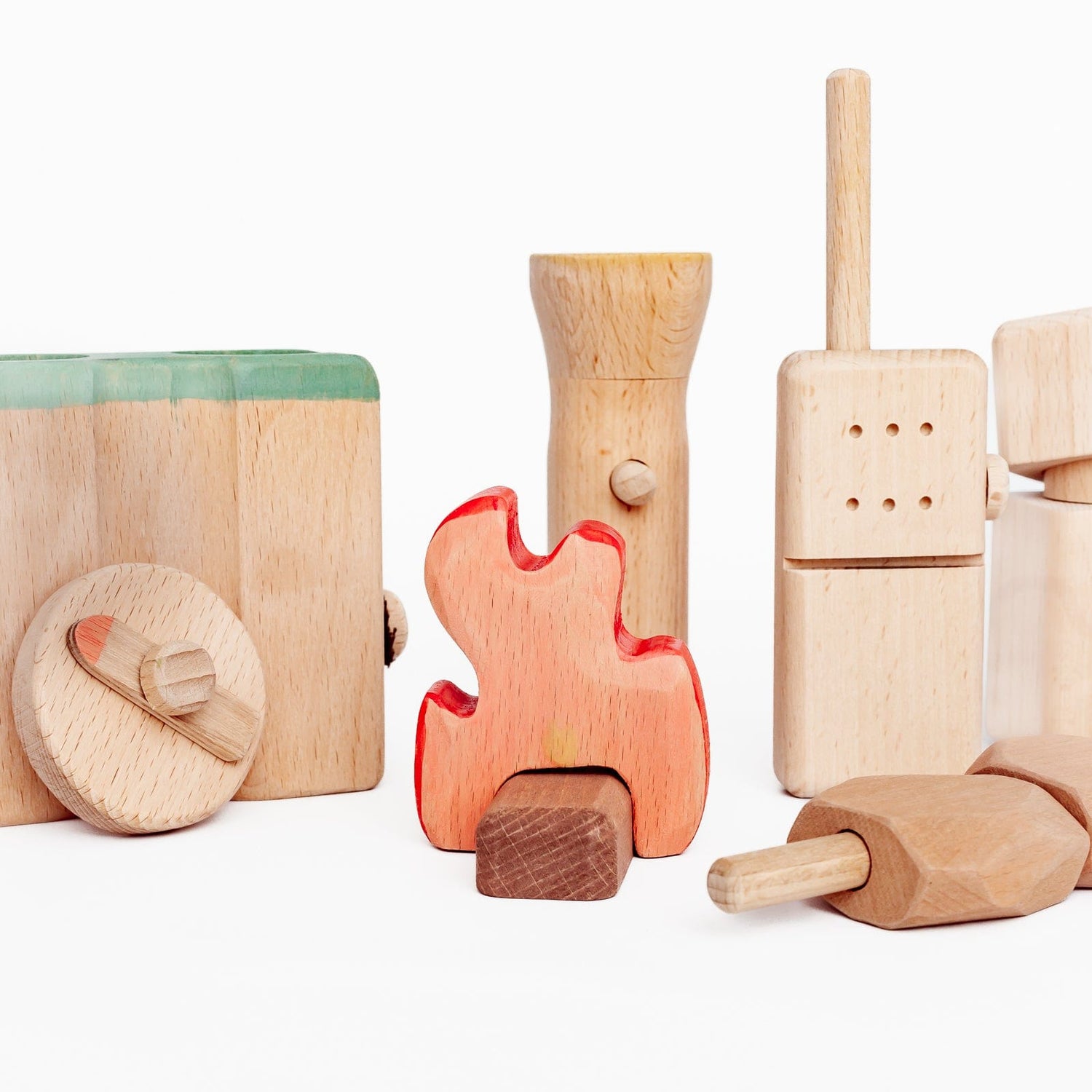 4OurBaby Wooden Toys Wooden Explorer & Camping Set