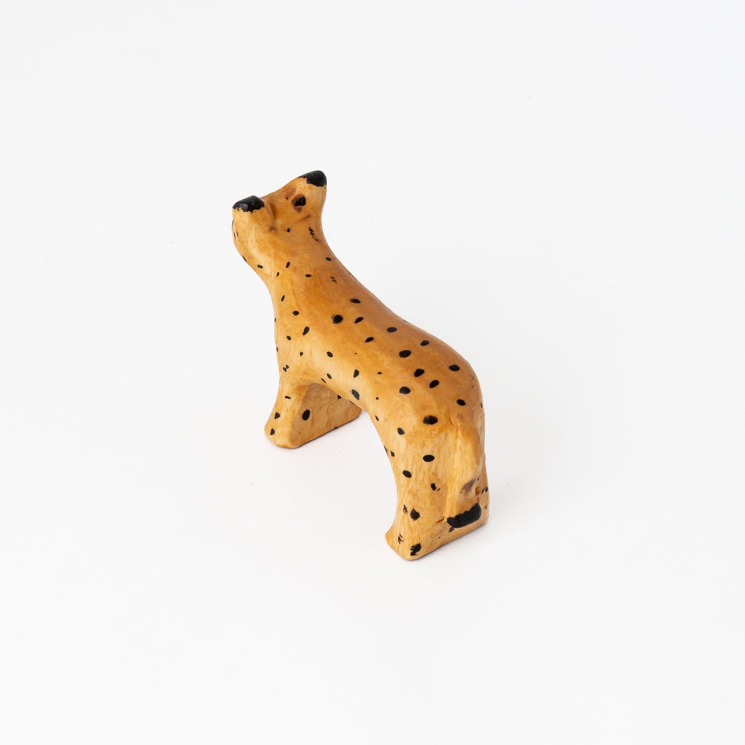 Bumbleberry Toys Wooden Animals "Charlie Cheetah" Wooden Animal Toy (Handmade in Canada)
