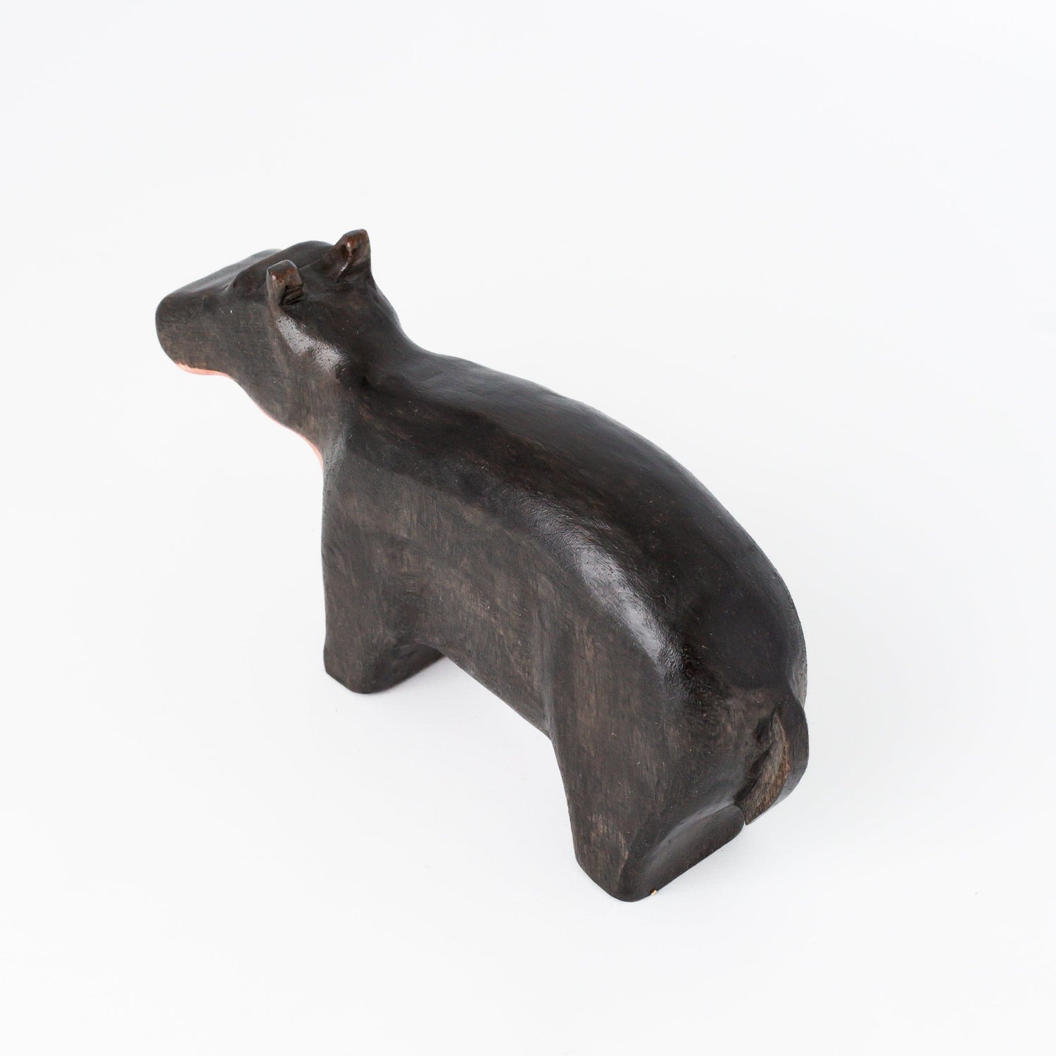 Bumbleberry Toys Wooden Animals "Harriet Hippo" Wooden Animal Toy (Handmade in Canada)