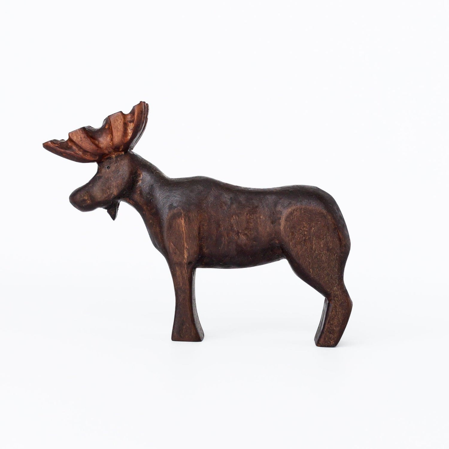 Bumbleberry Toys Wooden Animals "Murray Moose" Wooden Animal Toy (Handmade in Canada)