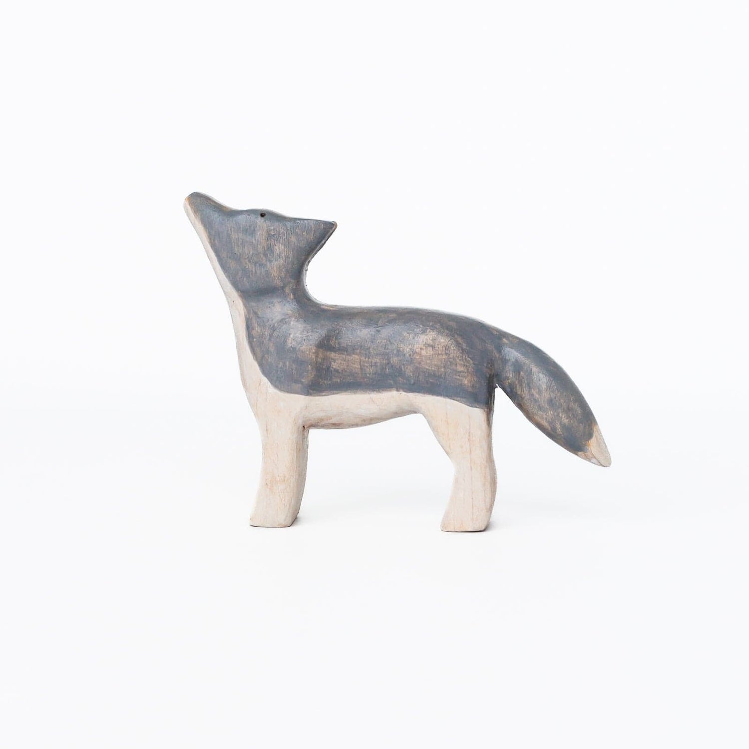 Bumbleberry Toys Wooden Animals "Walter Wolf" Wooden Animal Toy (Handmade in Canada)