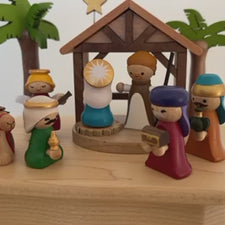 Wooden Nativity Scene Music Box by Wooderful Life