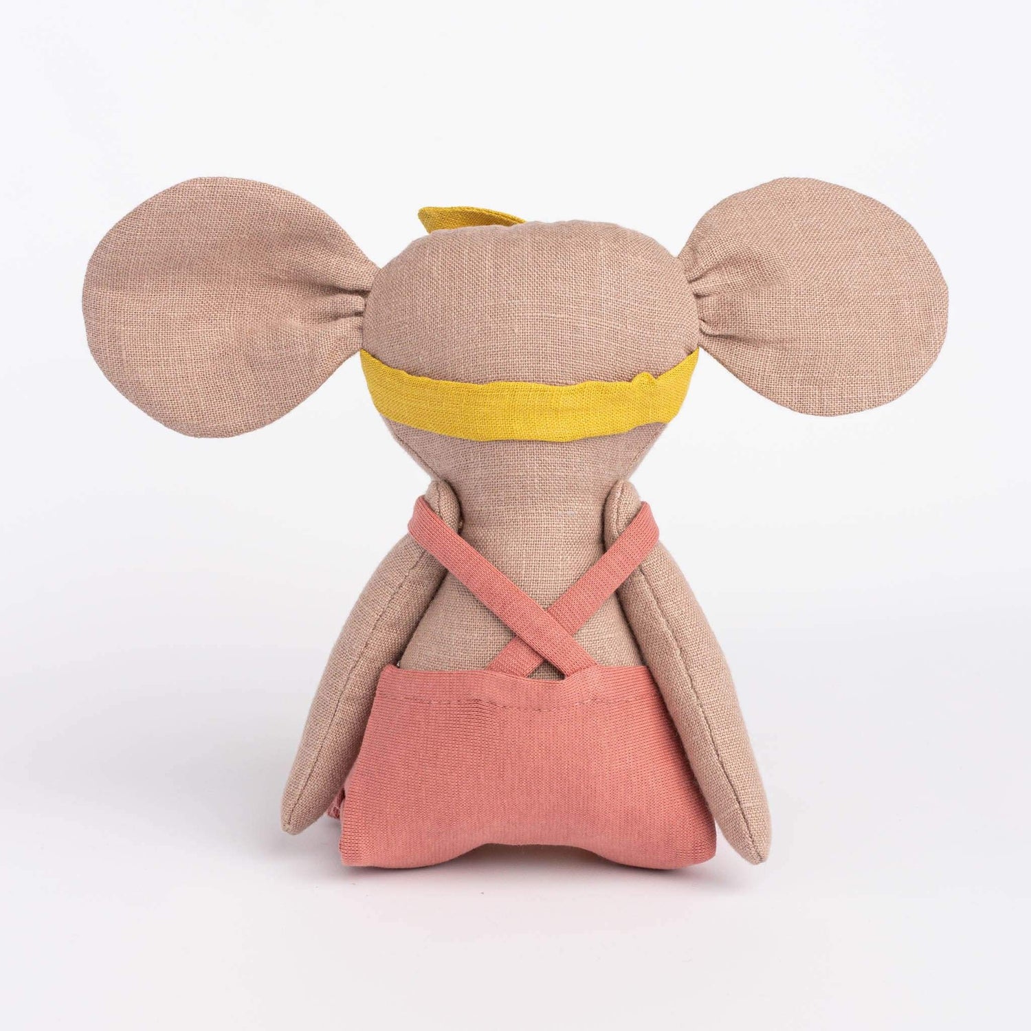 Cozymoss Soft Toys Elephant Chuckle - Handmade Soft Linen Toy Elephant with Clothes Set