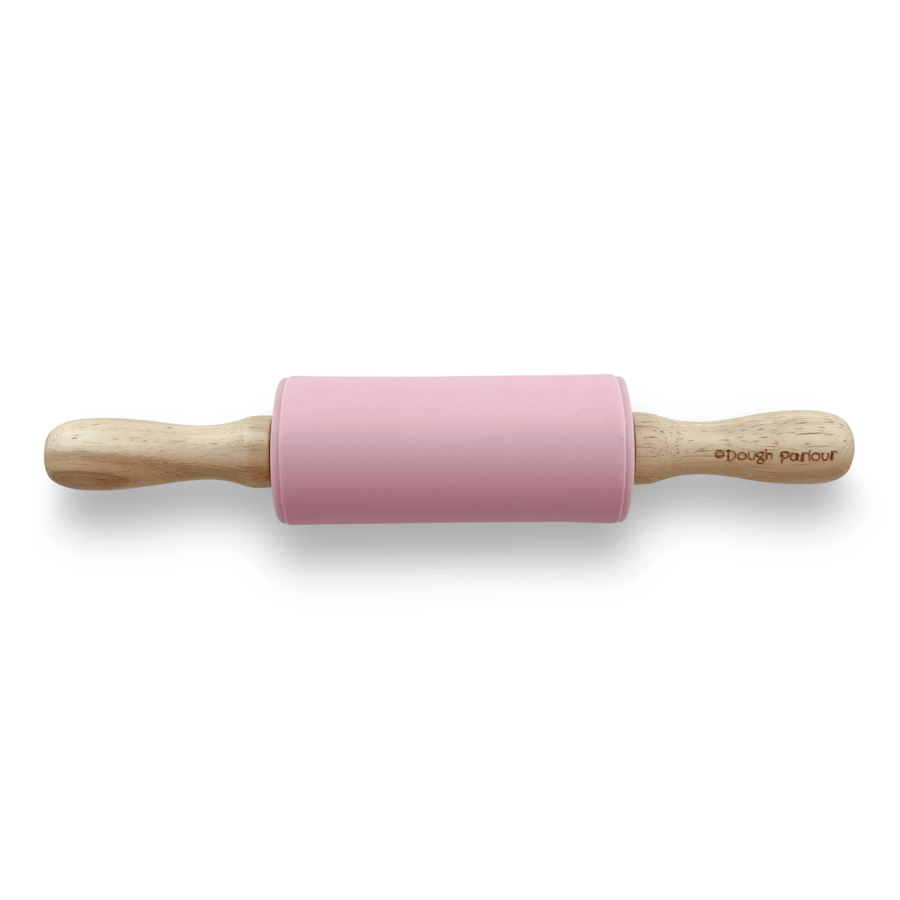 Dough Parlour Sensory Play Premium Silicone Rolling Pin (Made in Canada) - Rose Pink
