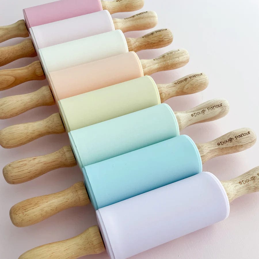 Dough Parlour Sensory Play Premium Silicone Rolling Pin (Made in Canada) - Sky Blue