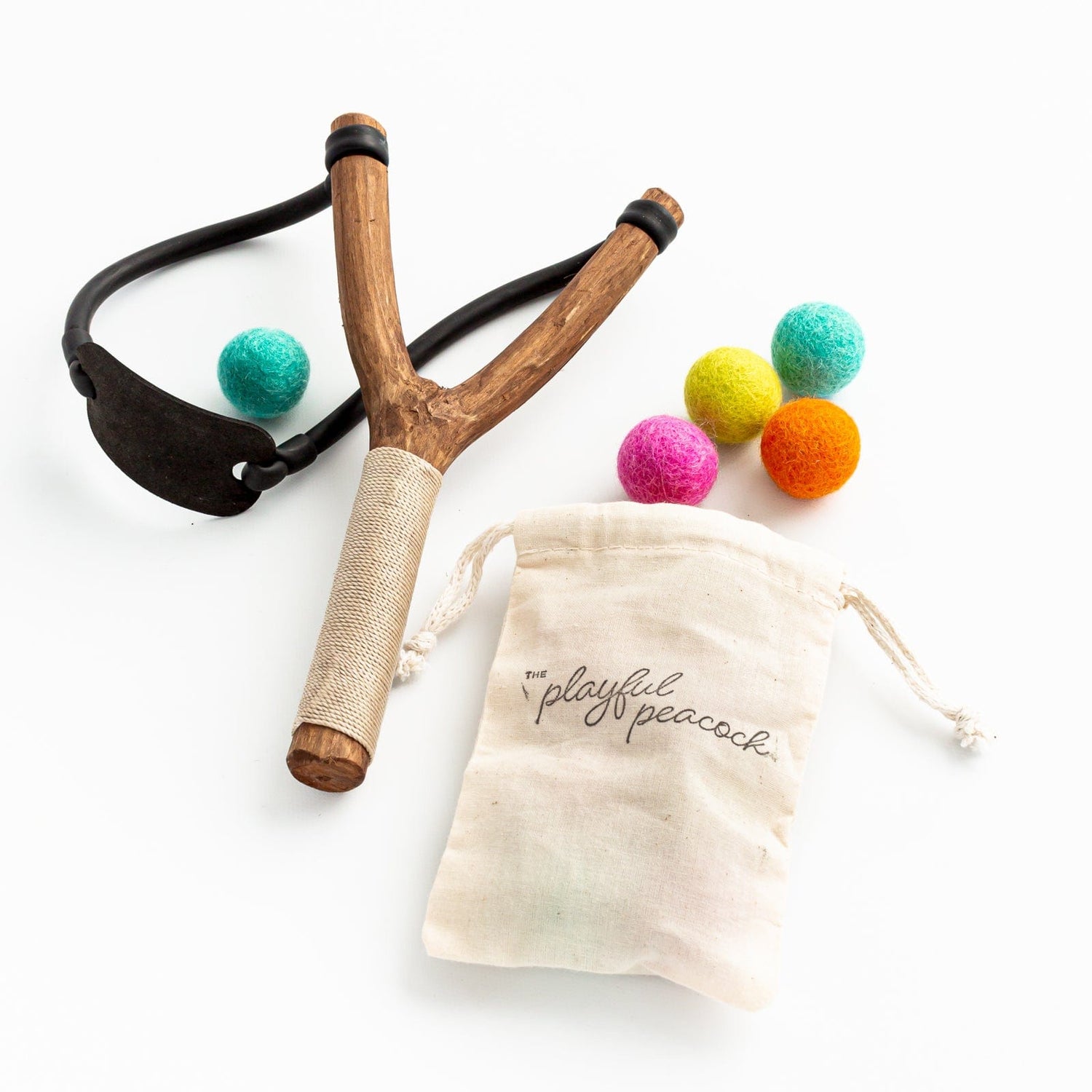 Wooden Slingshot Toy