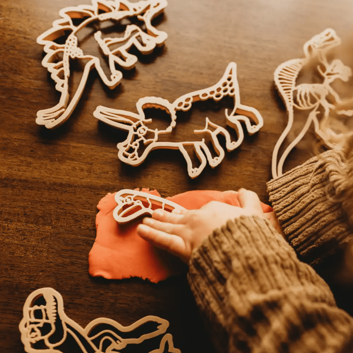 Kinfolk Pantry Sensory Play Large Stegosaurus Dinosaur Eco Cutter (Biodegradable Play Dough Cutter)