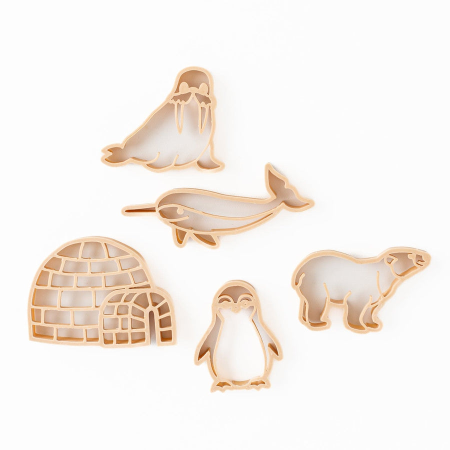 Kinfolk Pantry Sensory Play Mini Artic Eco Cutter Set (Biodegradable Play Dough Cutters)