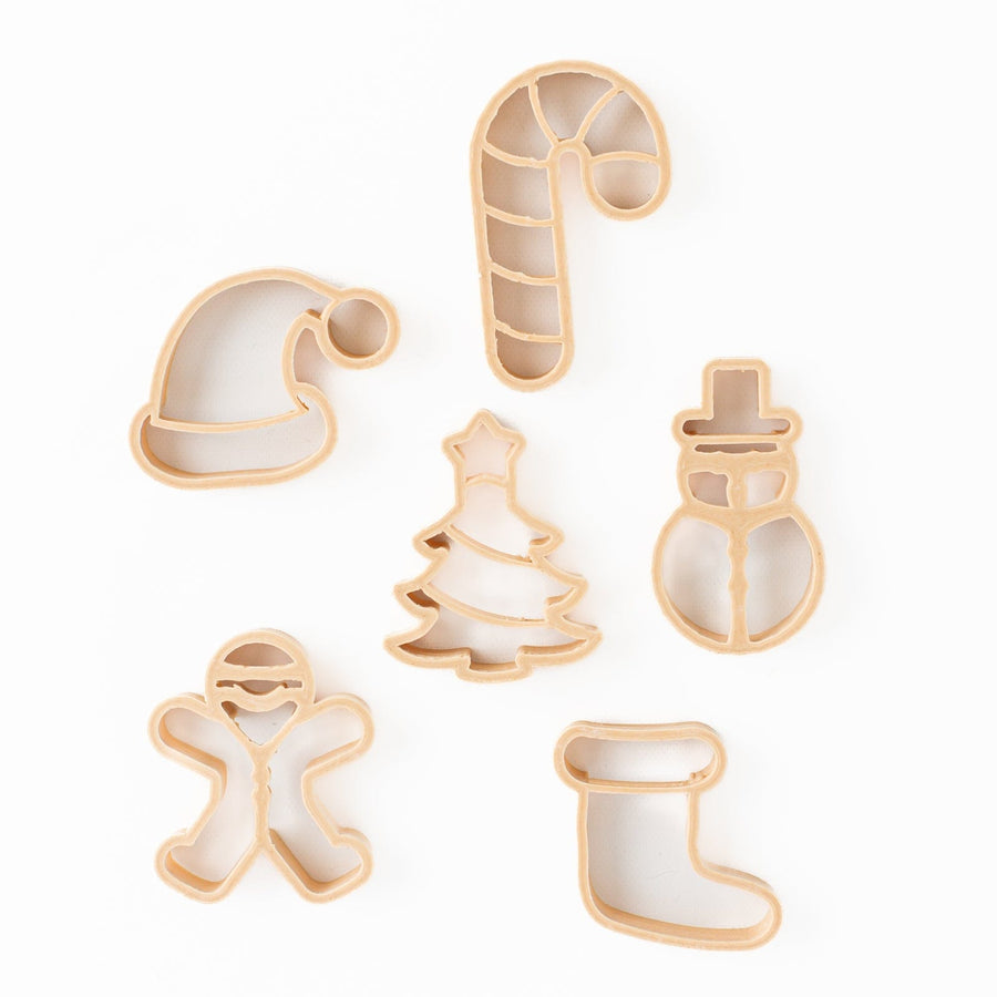 Kinfolk Pantry Sensory Play Mini Christmas Eco Cutter Set (Biodegradable Play Dough Cutters)