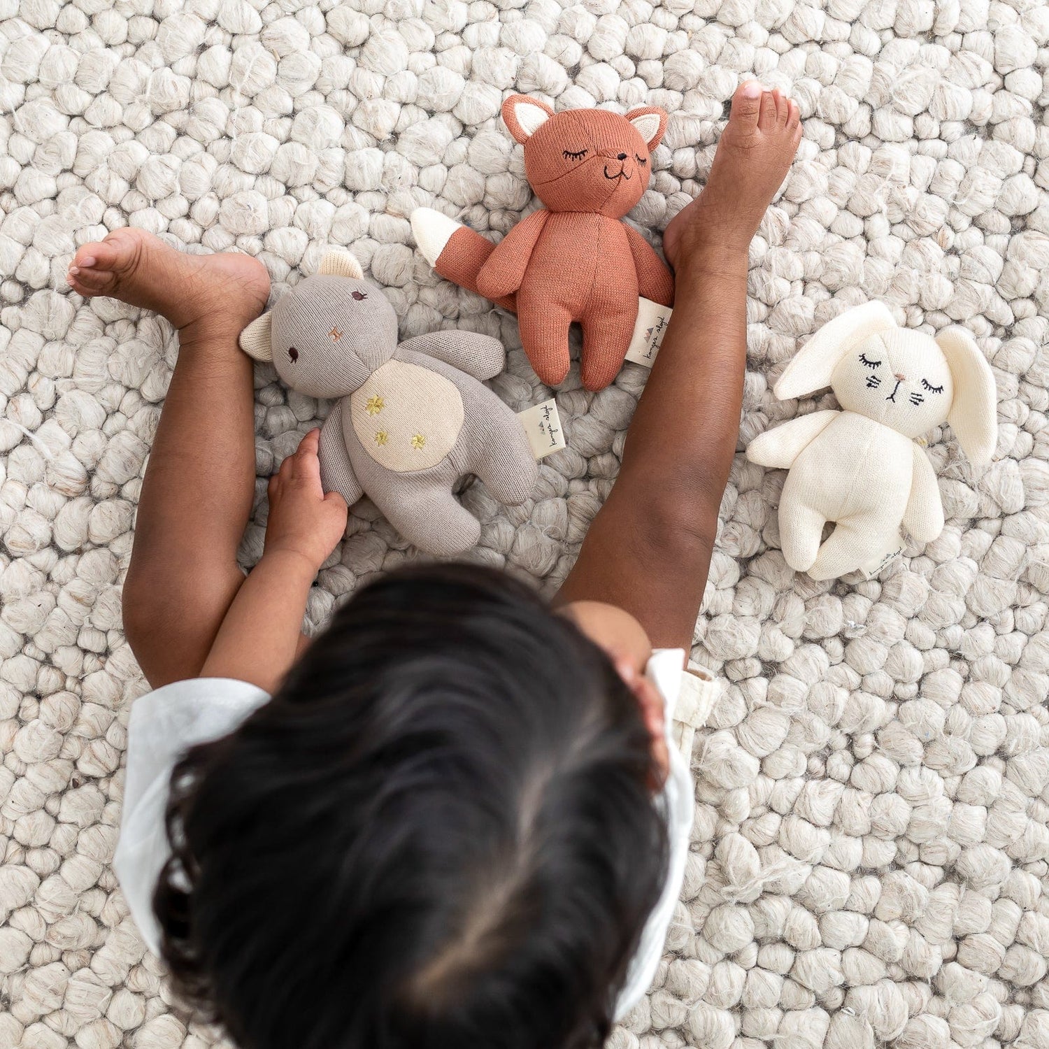 Konges Slojd Rattles Mini Soft Toy Kitty Rattle