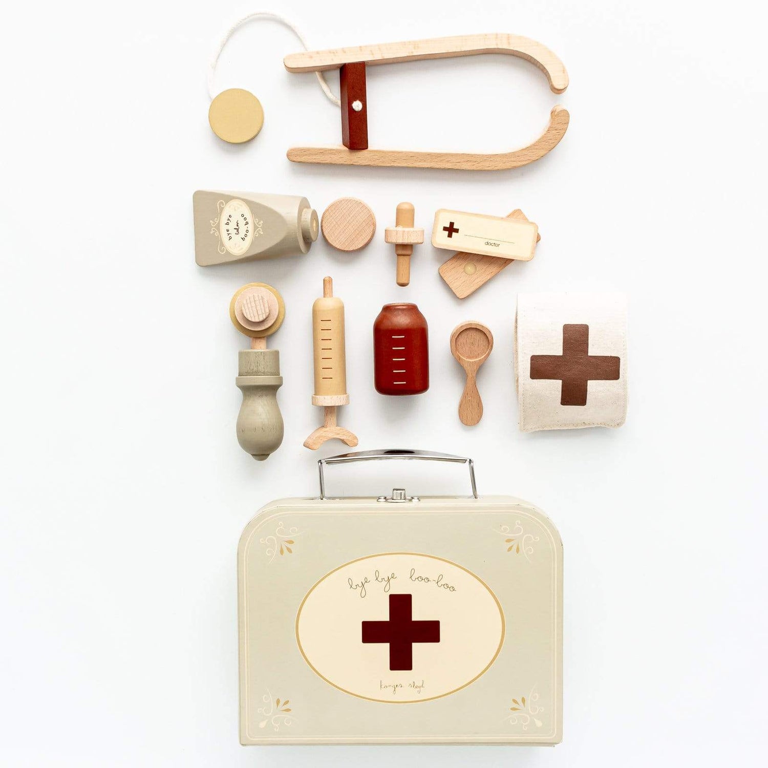 Konges Slojd Pretend Play Wooden Doctor Set