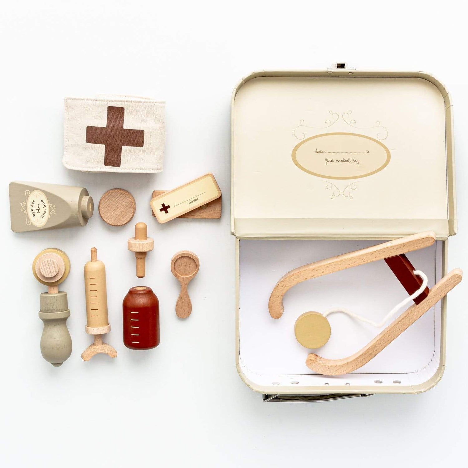 Konges Slojd Pretend Play Wooden Doctor Set