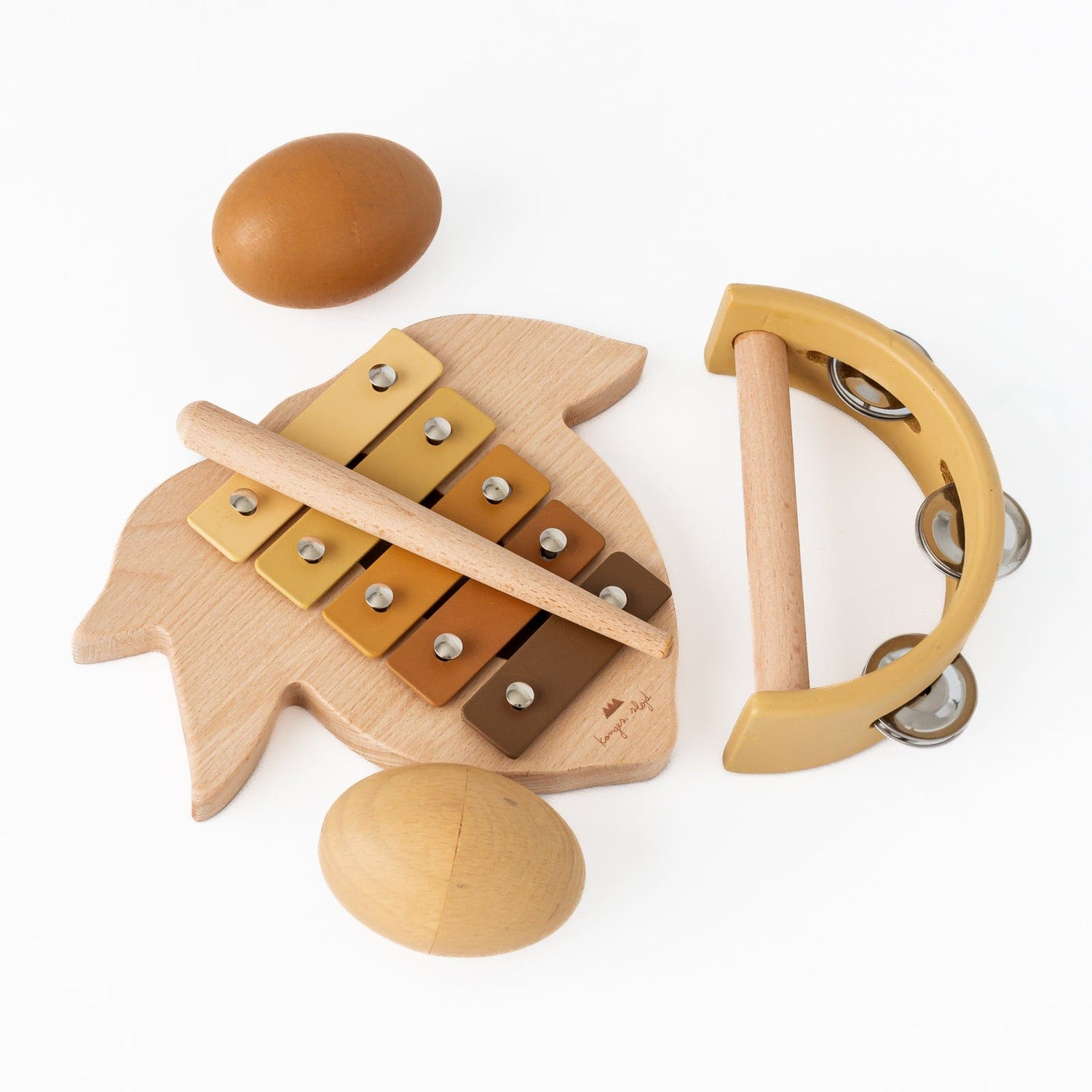 Konges Slojd Pretend Play Wooden Music Set (Lemon) Wooden Lemon Music Set | Konges Sløjd Music Set