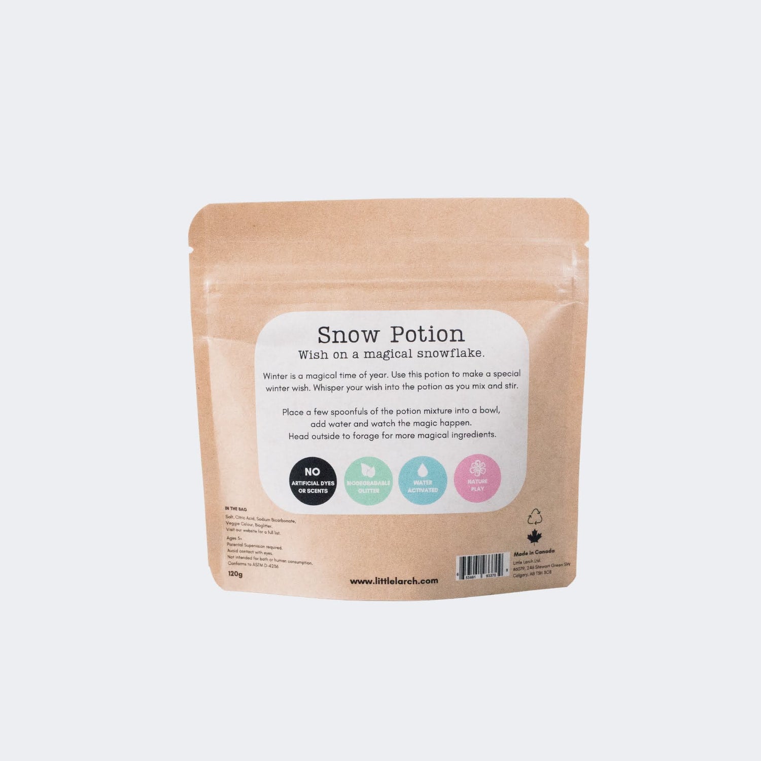 Little Larch Sensory Play Snow Potion (Made in Canada)
