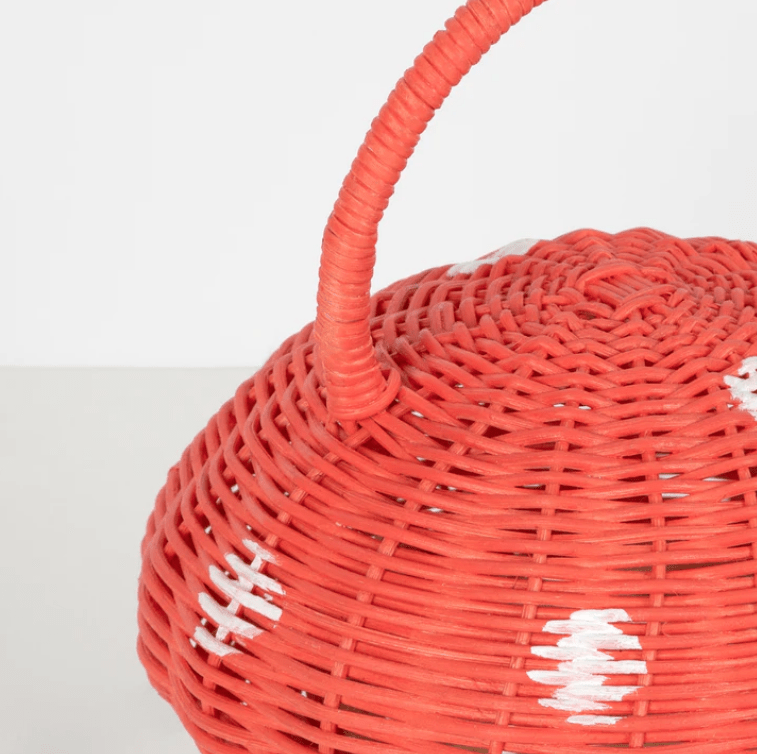 Meri Meri Dress Up Play & Accessories Mushroom Rattan Basket