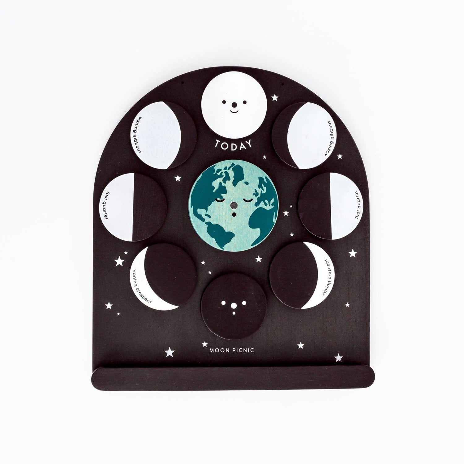 Moon Picnic Educational Wooden Moon Phase Calendar