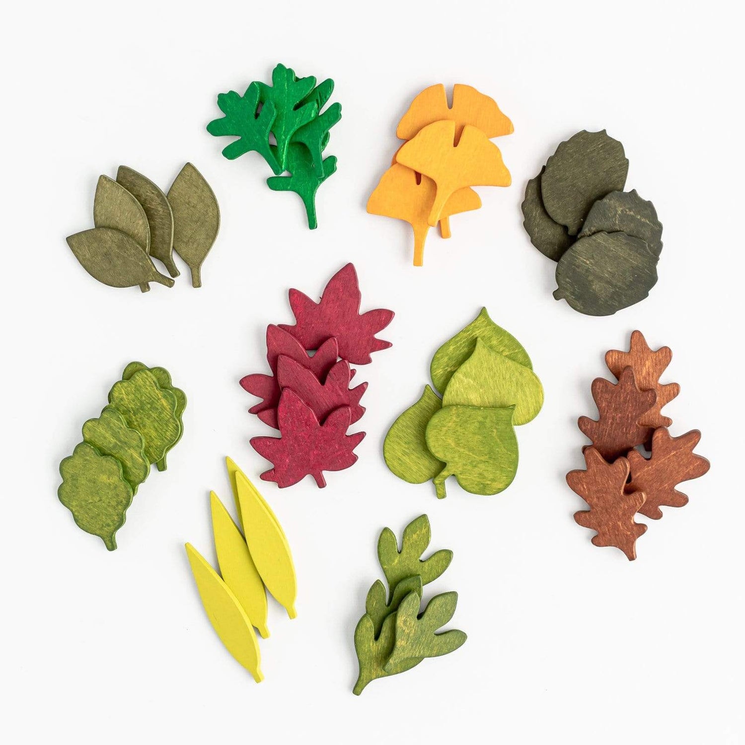 Woodland Leaves Set | Wooden Play Leaves Set