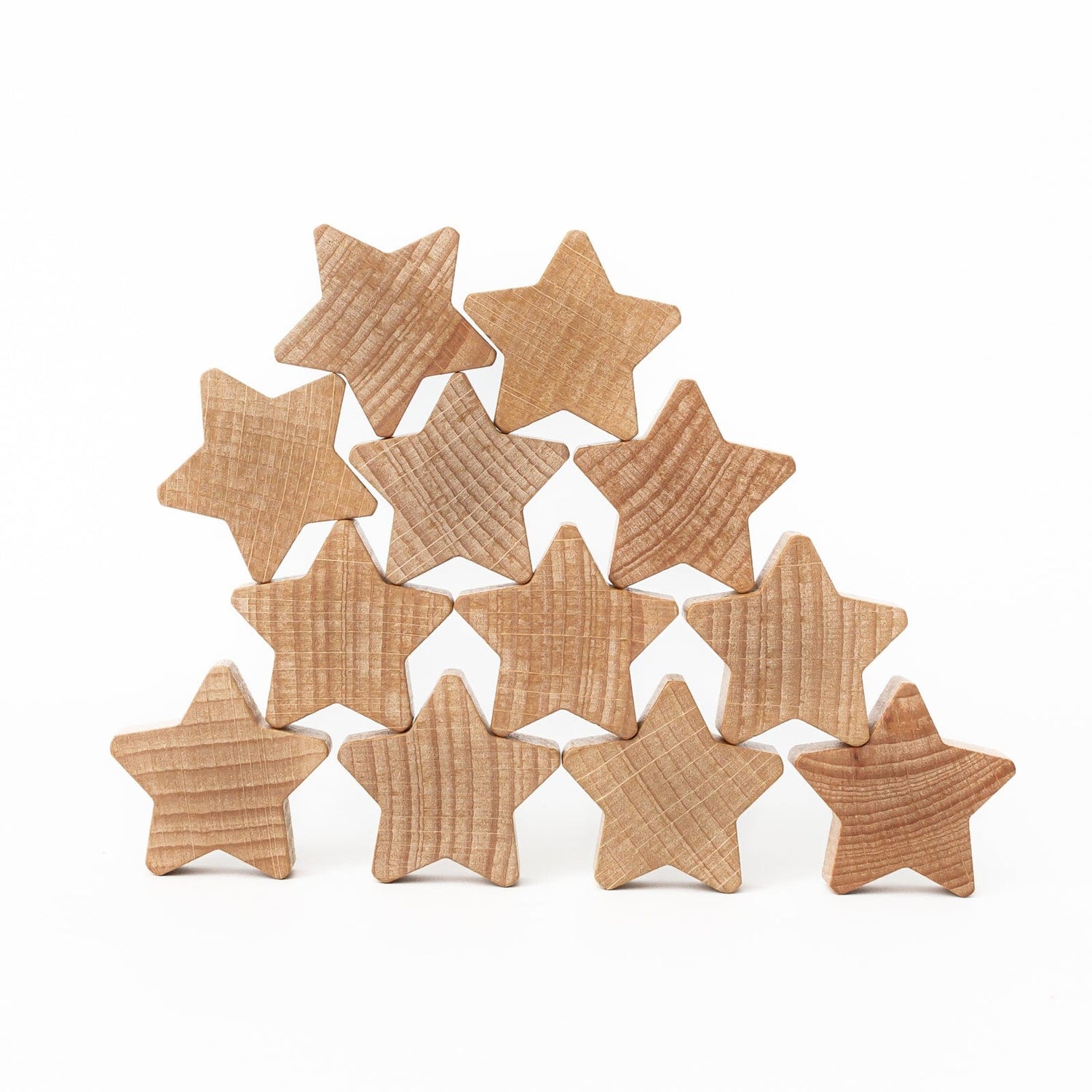 Ocamora Building & Stacking Natural Stacking Stars (12pcs)