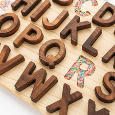 Oyuncak House Educational Wooden Alphabet Puzzle (Uppercase)