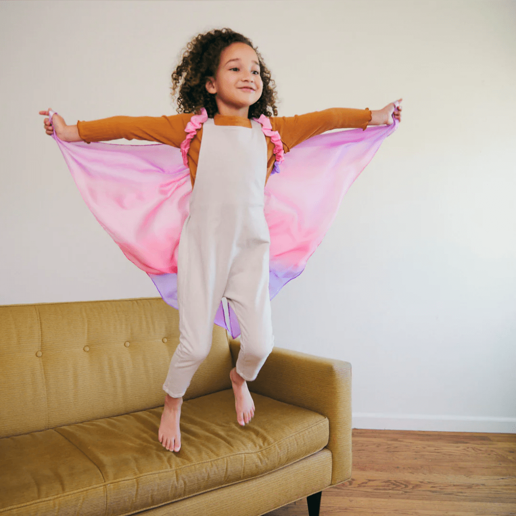 Sarah's Silks Dress Up Play Dress-Up Fairy/Butterfly Wings (Blossom-Pink & Purple)