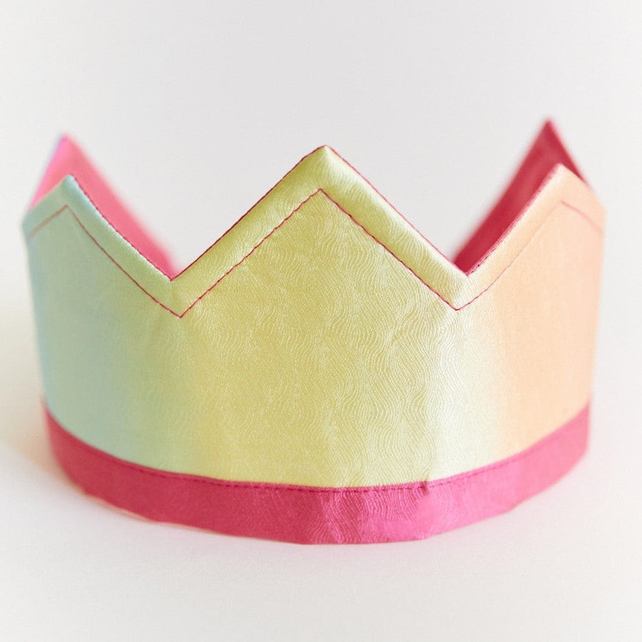 Sarah's Silks Dress Up Play Dress-Up Reversible Silk Crown (Rainbow)