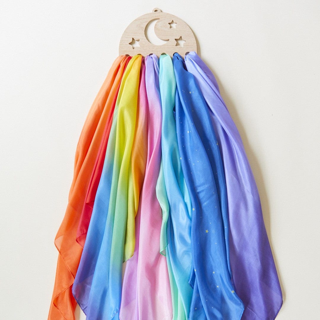 Sarah's Silks Dress Up Play Wooden StaRry Night Wall Display for Playsilks & Cloths
