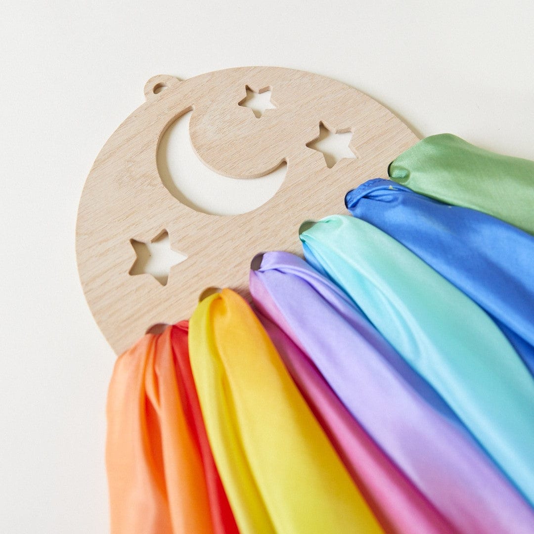 Sarah's Silks Dress Up Play Wooden StaRry Night Wall Display for Playsilks & Cloths