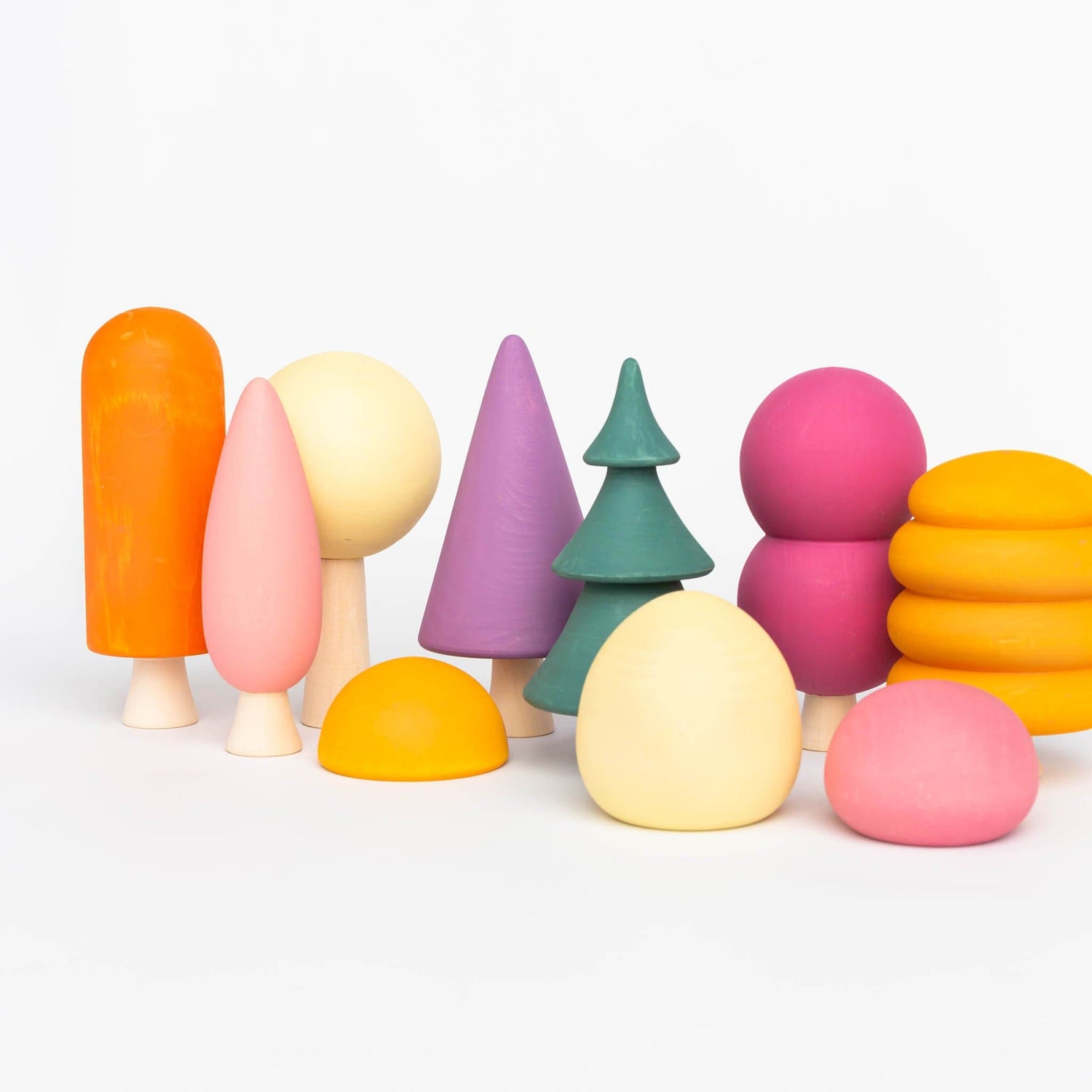 Skandico Wooden Toys Handmade Wooden Forest Set (10 pc)