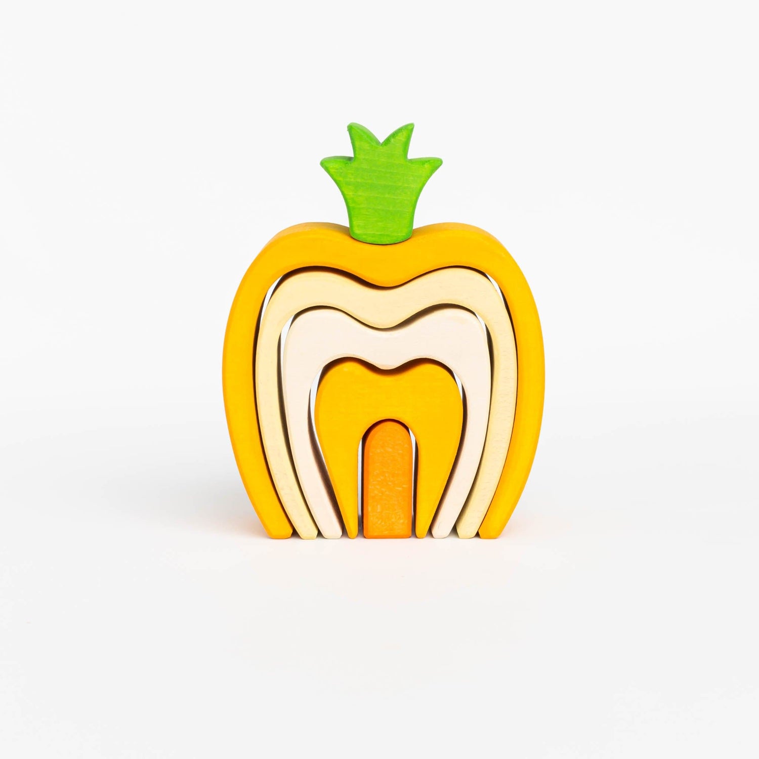 Skandico Building & Stacking Pineapple Handmade Wooden Pineapple Stacking Toy