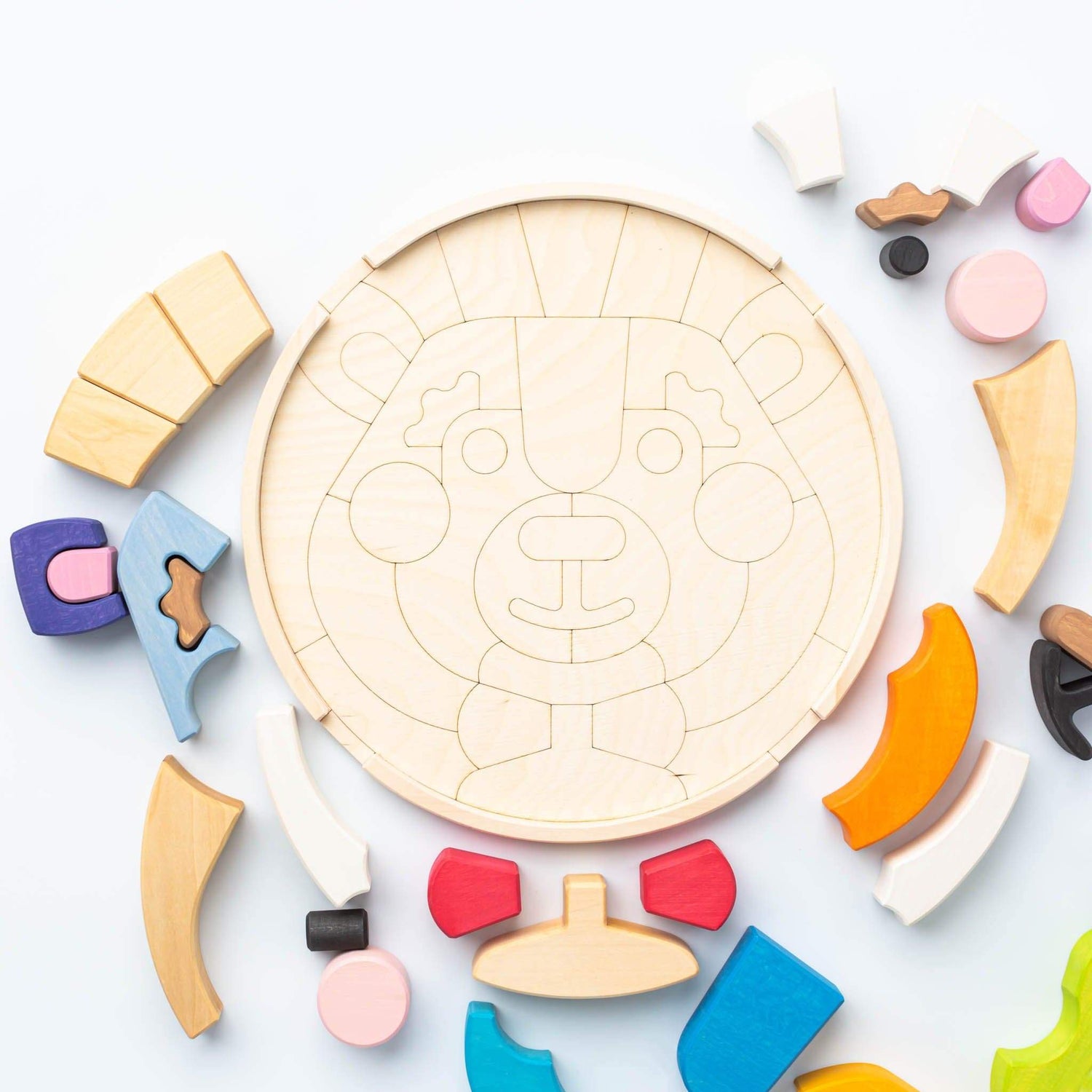 Skandico Puzzle Large Handmade Wooden Bear Puzzle