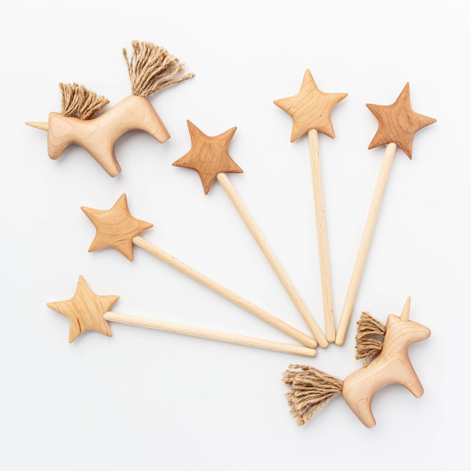 Tateplota Pretend Play Handmade Wooden Magic Wand