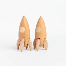Tateplota Wooden Toys Handmade Wooden Toy Rocket