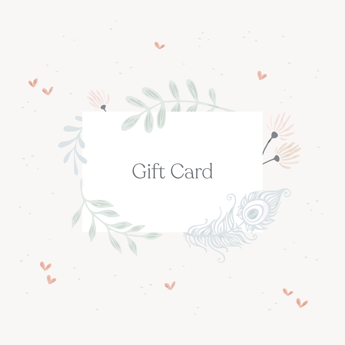 The Playful Peacock Gift Card The Playful Peacock Gift Card