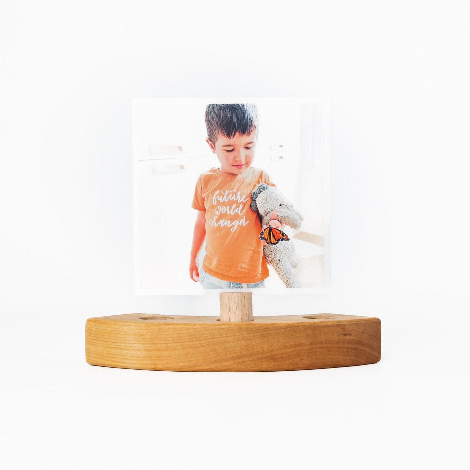 Tiny Fox Hole Celebration Rings Birthday / Celebration Ring Wooden Picture Holder