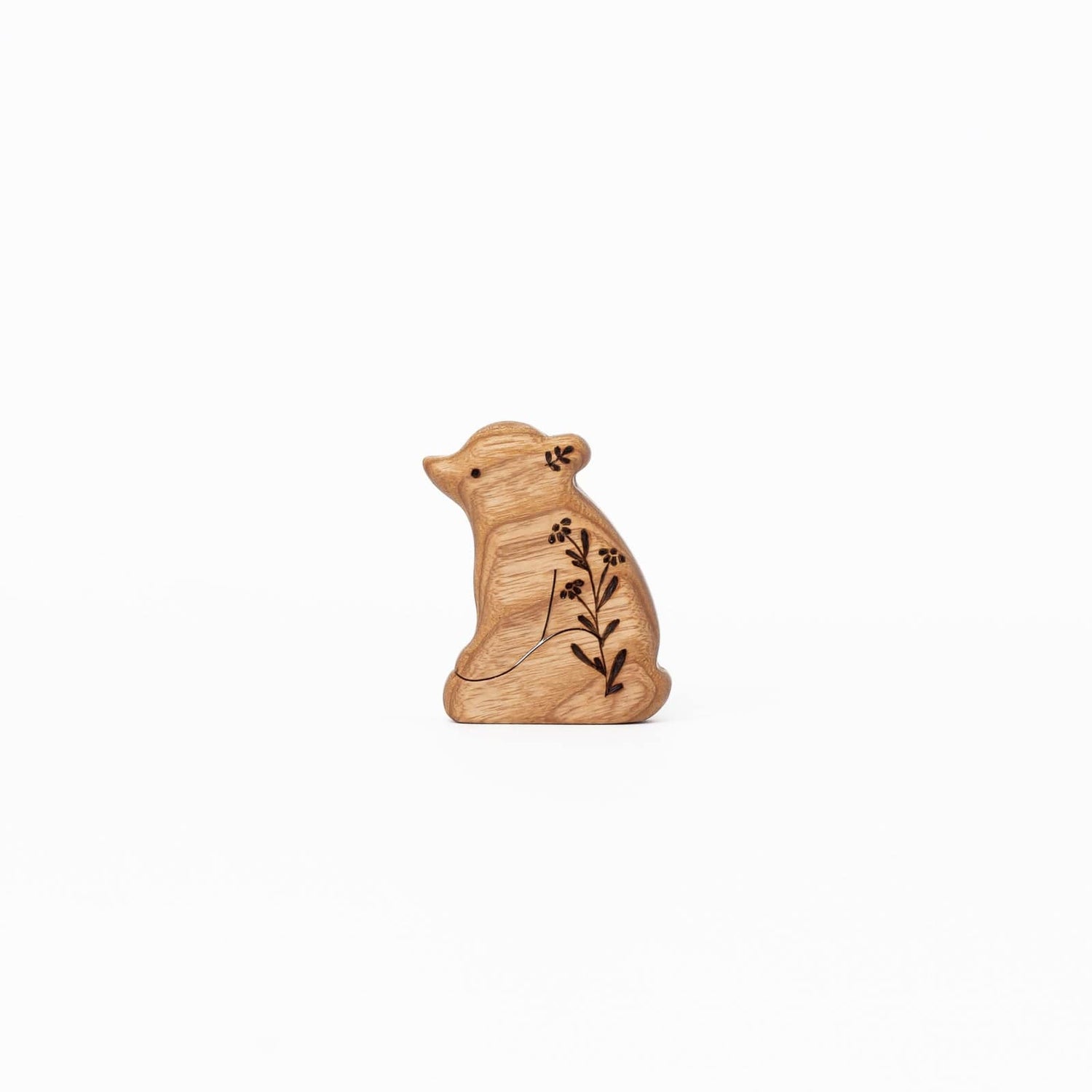 Tiny Fox Hole Wooden Animals Handmade Wooden Bear Toy (set of 4)