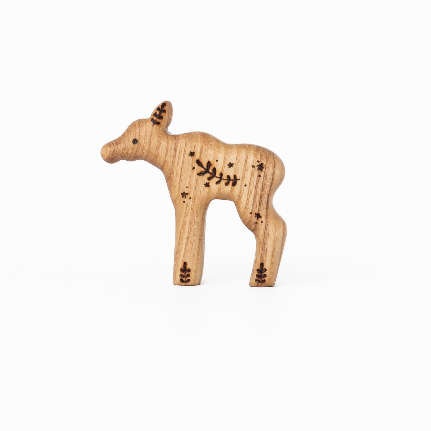 Tiny Fox Hole Wooden Animals Handmade Wooden Moose Toy (set of 3)