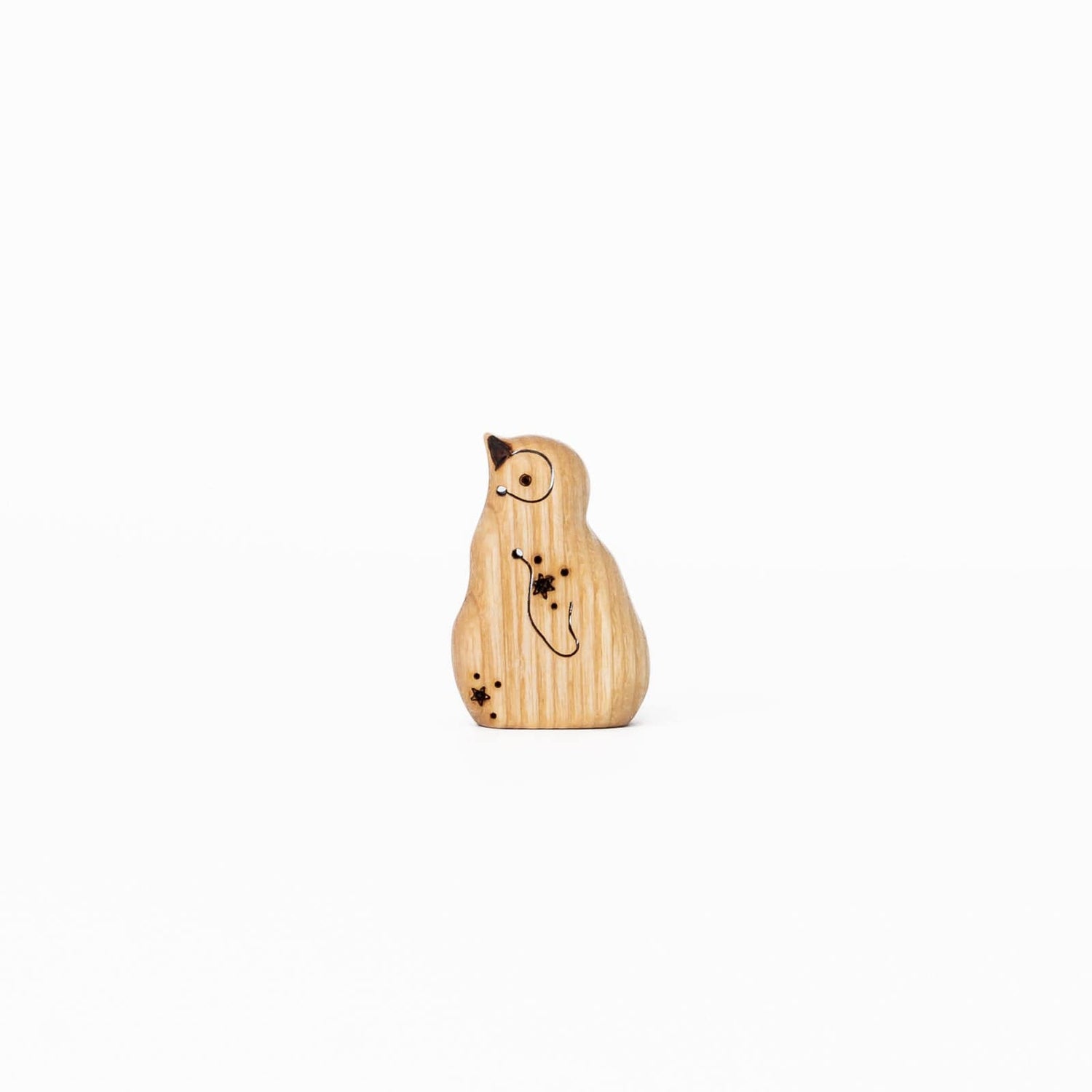 Tiny Fox Hole Wooden Animals Handmade Wooden Penguin Toy (set of 2)