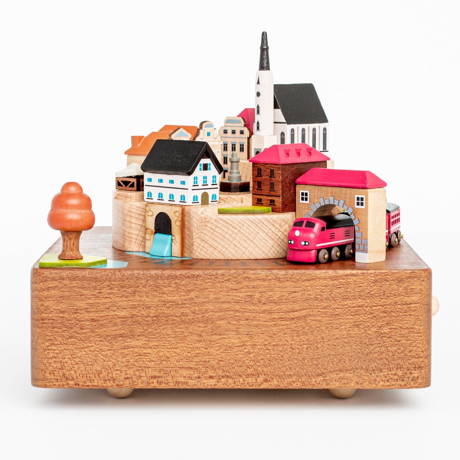 Wooderful Life Music Boxes Wooden Autumn Train Music Box