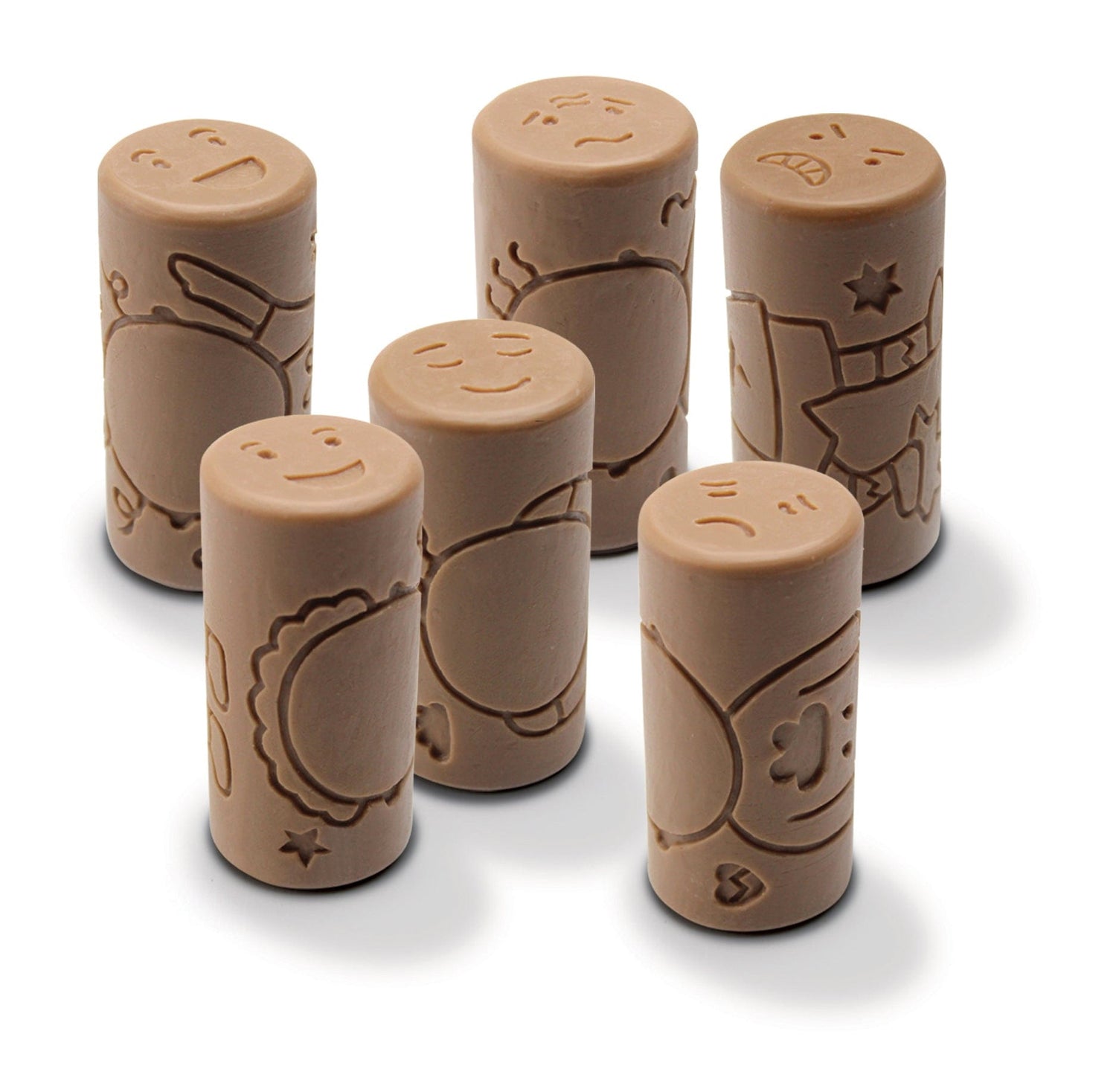 Yellow Door Sensory Play Play Dough Roller & Stamper - Emotions  (6 pack)